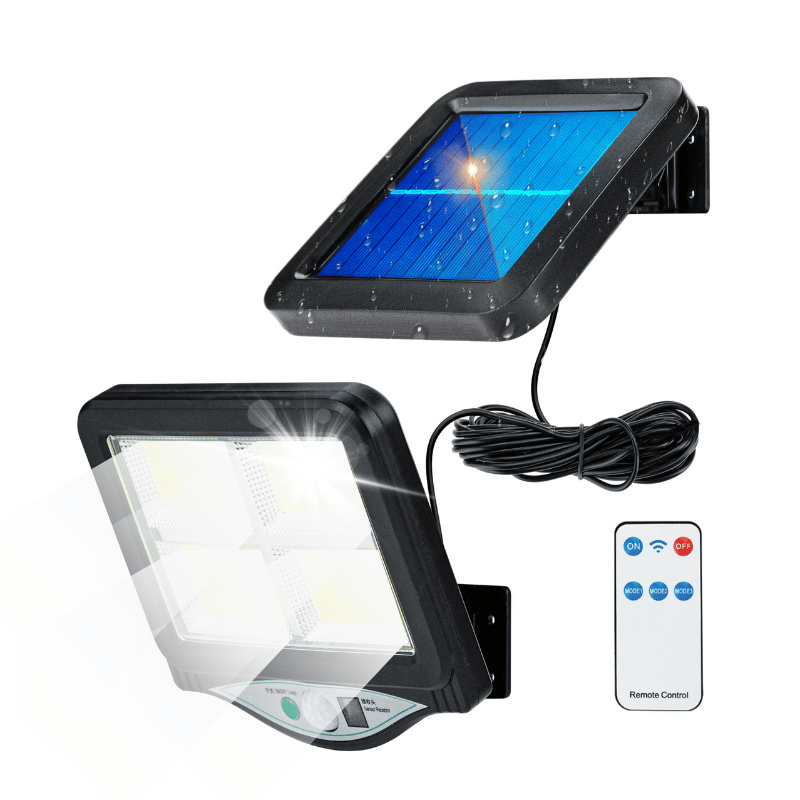 Zewnętrzna mocna lampa solarna LED scienna